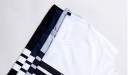Stribet herresæt - T-shirt og shorts J979 2