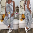 Stribet jumpsuit til kvinder 1
