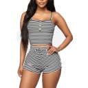Stribet pyjamas til kvinder P2934 2