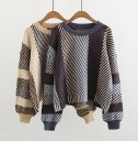 Stribet sweater til kvinder A2117 1