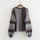 Stribet sweater til kvinder A2117 2