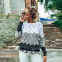 Stribet sweater til kvinder A2185 4