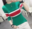 Stribet sweater til kvinder A2190 6