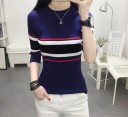 Stribet sweater til kvinder A2190 5
