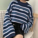 Stribet sweater til kvinder A2936 1