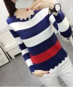 Stribet sweater til kvinder G276 5