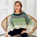 Stribet sweater til kvinder G338 3