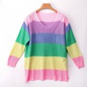 Stribet sweater til kvinder G348 2