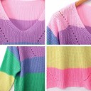 Stribet sweater til kvinder G348 3