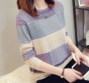 Stribet sweater til kvinder G385 5