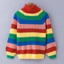Stribet sweater til kvinder 1