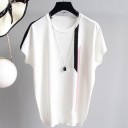 Stribet T-shirt til kvinder A1281 2