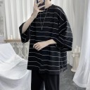 Stribet T-shirt til mænd T2216 1