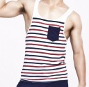 Stribet tanktop til mænd T1994 2