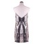 Stříbrné mini šaty s flitry 3