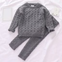 Strickpullover und Leggings für Mädchen L1232 3