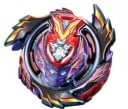 Strijdtop voor kinderen van metaal en plastic Gegolfd bovenste deel met glanzende details Diameter 5,5 cm Klein speelgoed voor draaien en gevechten 4