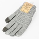 Strikkede handsker med taktile fingre 3