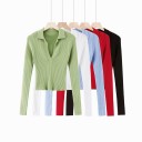 Strikket crop top til kvinder G249 5