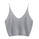 Strikket crop top til kvinder 5
