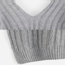 Strikket crop top til kvinder 2
