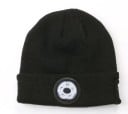 Strikket hue med trådløse høretelefoner til musik og opkald Sort akryl beanie med kontrol på siden Bluetooth 5.0 Batterilevetid op til 7 timer 2