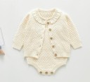 Strikket sweater og bodysuit til piger L1168 8