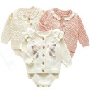 Strikket sweater og bodysuit til piger L1168 1