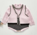 Strikket sweater og bodysuit til piger L1169 1