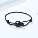String Bracelet Linked Rings H487 1