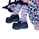 Striped Leg Warmers 50 cm 3