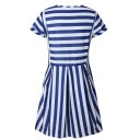 Striped Short Dress 6