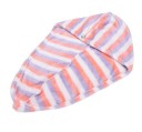 Striped Wet Hair Turban J3458 1