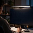Striscia LED luminosa per monitor 44 cm con scritta Happy every day Controllo rotante con memoria 5 temperature di colore Dimmabile Supporto 5