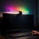 Striscia LED luminosa per monitor 44 cm RGB retroilluminazione WiFi Controllo tramite app Tuya Controllo rotativo Alexa Google Home Dimmabile Nera 2
