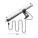 Striscia LED per monitor 40 cm RGB retroilluminazione 3 temperature di colore Dimmabile Supporto magnetico Alimentazione USB Nera Per il gaming 10