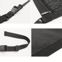 Stropná sieť do auta 80x55 cm čierna úložná sieťka na strop zavazadlový organizér so zipsom a prackami pre interiér vozidla 3