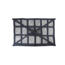 Stropná sieť do auta 90x65 cm čierna úložná sieťka na strop zavazadlový organizér s prackami pre interiér vozidla 1