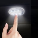 Stropné LED svetlo do auta 3 x 7 cm Mini USB dobíjanie Vnútorné osvetlenie s batériou 120 mA Kompaktná lampička Dekorácia do interiéru 1