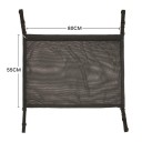 Stropní síť do auta 80x55 cm černá úložná síťka na strop zavazadlový organizér se zipem a přezkami pro interiér vozu 2