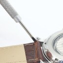 Strumento metallico bilaterale per rimuovere i perni dai cinturini degli orologi con forcella e punta per regolazioni precise 6