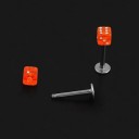 Stud Earrings Cubes 20 Pcs 3