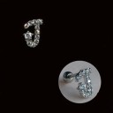Stud Earrings with Zirconia 37