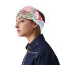 Studio Square Scarf French Street Women's Fashion Trend Multifunctional Scarf for Head, Neck and Body Elegant Design 4