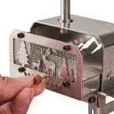 Stufa portatile mini pieghevole in acciaio inox 14x13x6,5 cm Focolare da esterno Bruciatore rimovibile a legna Campeggio Escursionismo Grigliatura 2