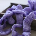 Stuha z dvouvrstvého skládaného volánku 5 cm dĺžka 91 cm Viskóza nylon dekoratívna volánková páska Ozdobný lem na šitie a tvorenie 6