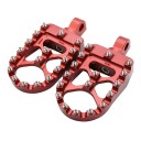 Stupačky na motocykl 57 × 88 mm otočné 360° montážny otvor 10 mm jednofarebné univerzálne pre väčšinu motocyklov 6