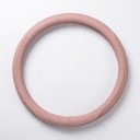 Stuurhoes van Napa leer met perforatie 37 tot 38 cm Rond model O Gequilte patroon Ademend en antislip voor in de auto 7