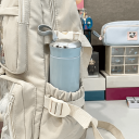 Stylischer leichter Rucksack 39 x 30 x 13 cm Nylon-Schulrucksack mit transparenter Tasche Geeignet für die Schule Für Ausflüge In die Stadt Schülerrucksack 8