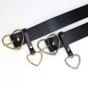 Stylish Belt with Heart-Shaped Pendant J1624 6